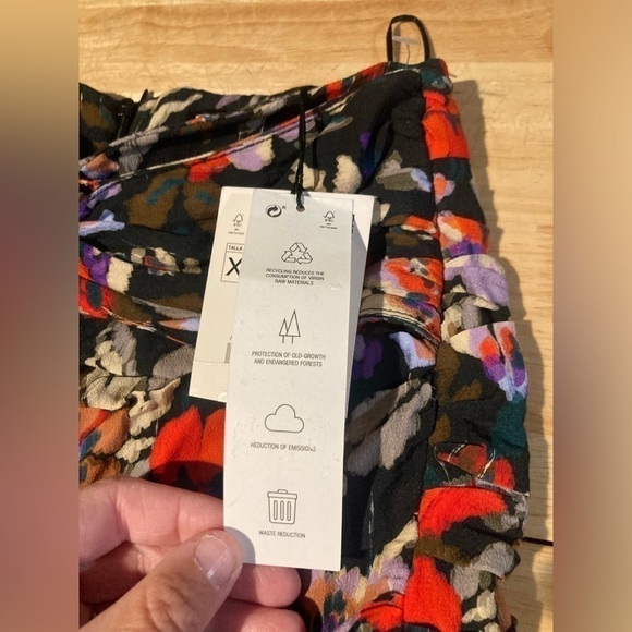 Zara Bandeau flower print top in size XS. Super cute & brand new 🦋 - Picture 5 of 8